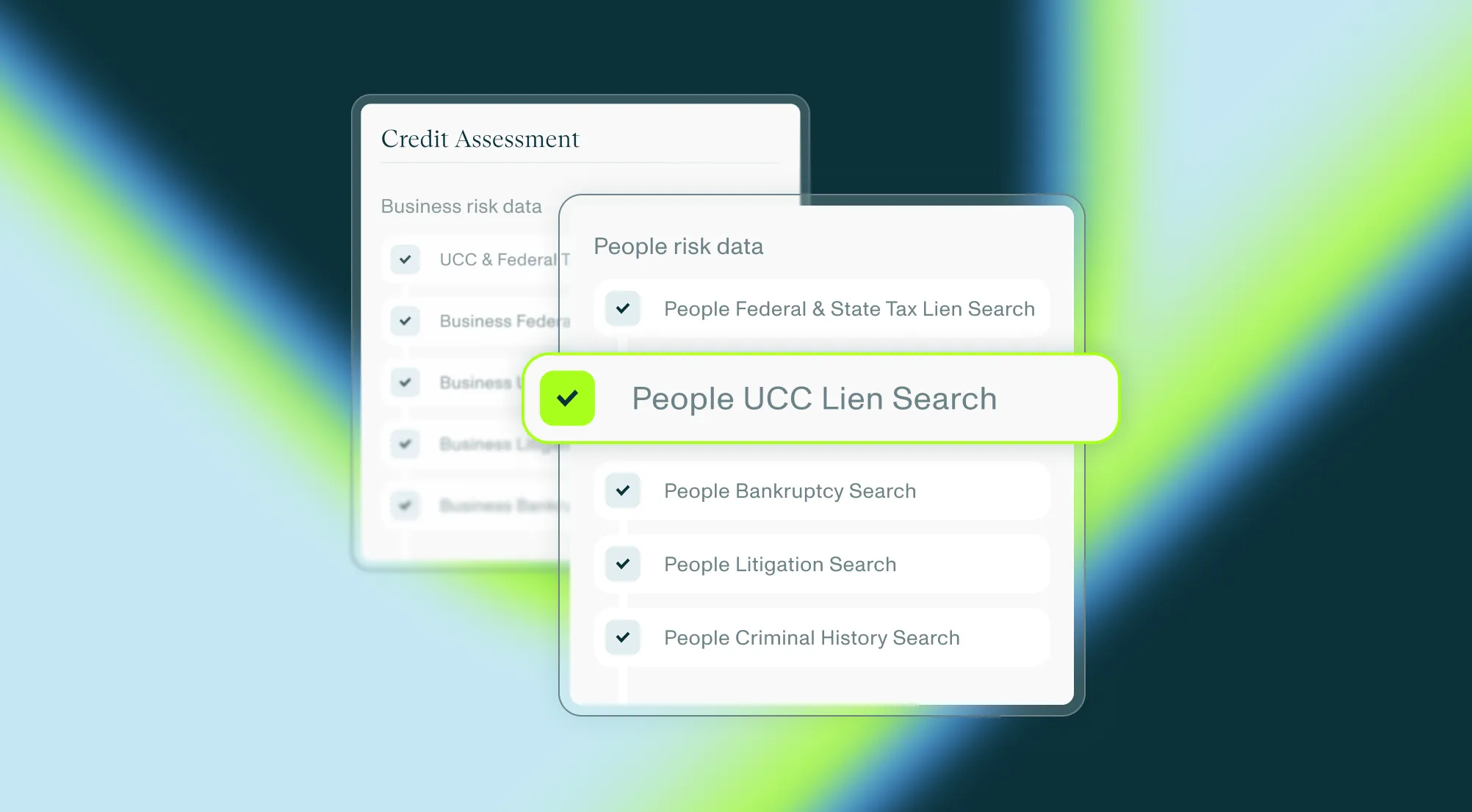 Middesk's Credit Assessment now includes the ability to return both business and people UCC lien data.