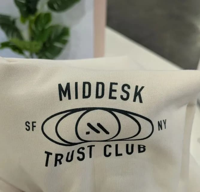 The Middesk Trust Club shirt